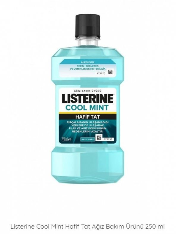 Listerine Cool Mint Hafif Tat Ağız Bakım Ürünü 250 Ml 3574661527413