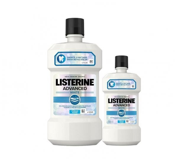 Listerine Advanced White Gargara Ağız Bakım Suyu 500ml + 250ml Set 3574661613062