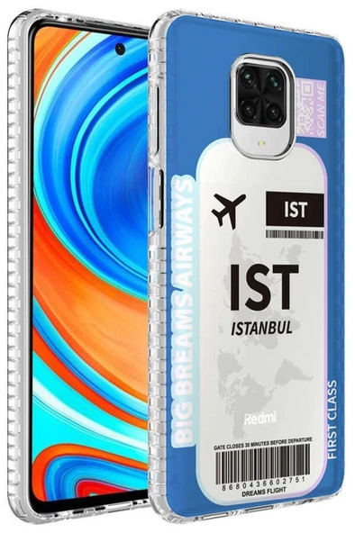 Xiaomi Redmi Note 9S Kılıf Airbag Kenarlı Renkli Desenli Elegans Silikon - 5