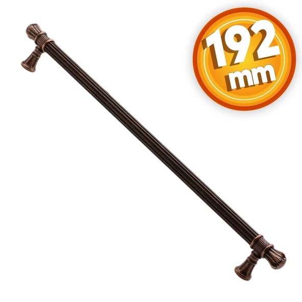 Akbatı (192 mm-192.2 cm) Eskitme Antik Bakır Metal Mobilya Mutfak Dolabı Dolap Kulpu Kulbu Kulpları
