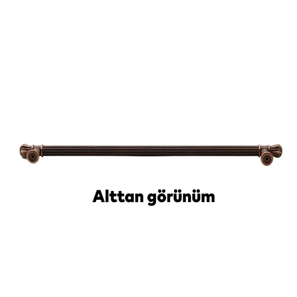 Akbatı 256 mm Eskitme Antik Bakır Metal Mobilya Mutfak Çekmece Dolap Dolabı Kulpu Kulbu Kulpları - 4