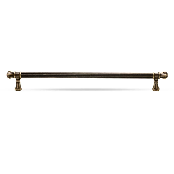Akbatı 256 mm Eskitme Antik Sarı Metal Mobilya Mutfak Çekmece Dolap Dolabı Kulpu Kulbu Kulpları - Resim 6