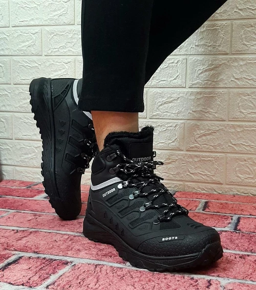 Stepway 8075 Siyah Kürklü Kaymaz Taban Erkek Bot - 3