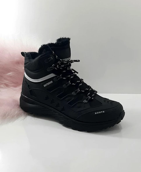 Stepway 8075 Siyah Kürklü Kaymaz Taban Erkek Bot - 9