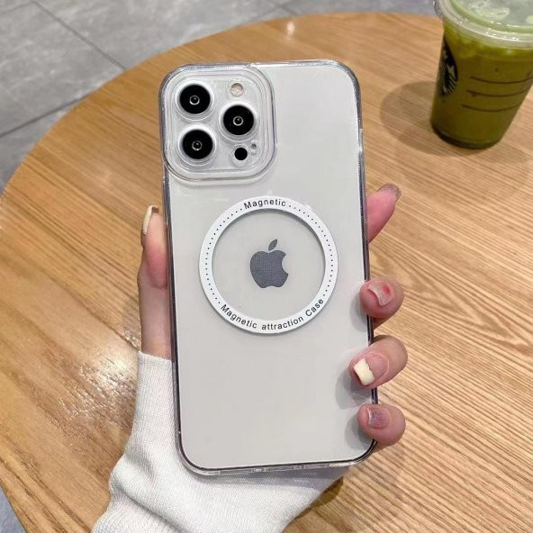 İphone 11 Magsafe Uyumlu Şeffaf Kapak - 4