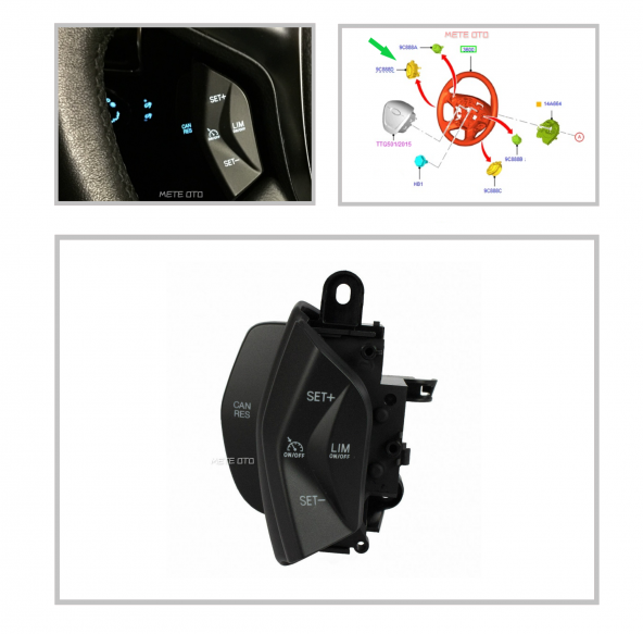 Ford C-max Direksiyon Hız Sabitleme Cruise Kontrol Düğmesi 20112015