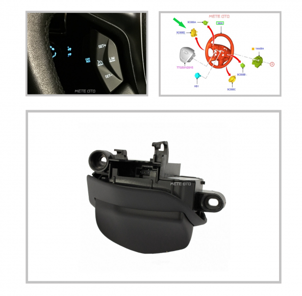 Ford Transit Direksiyon Hız Sabitleme Cruise Kontrol Düğmesi 20142019 - 4