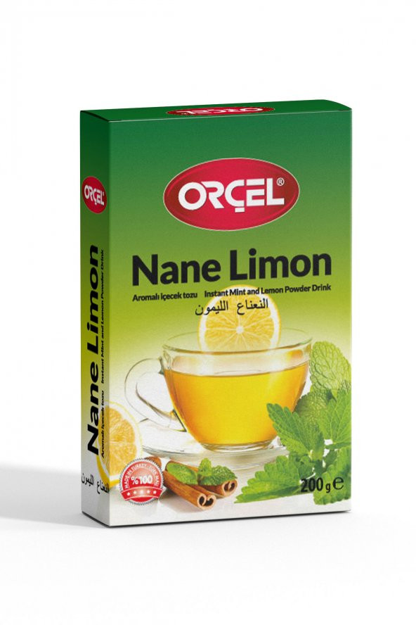 Orçel Nane Limon Aromalı içecek Tozu (mentollü)Oralet 200gr.
