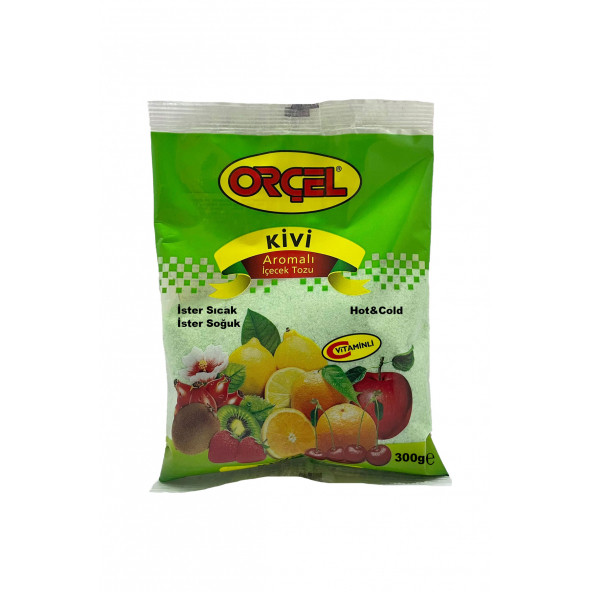 Orçel Kivi Aromalı İçecek Tozu Oralet 300 gr.