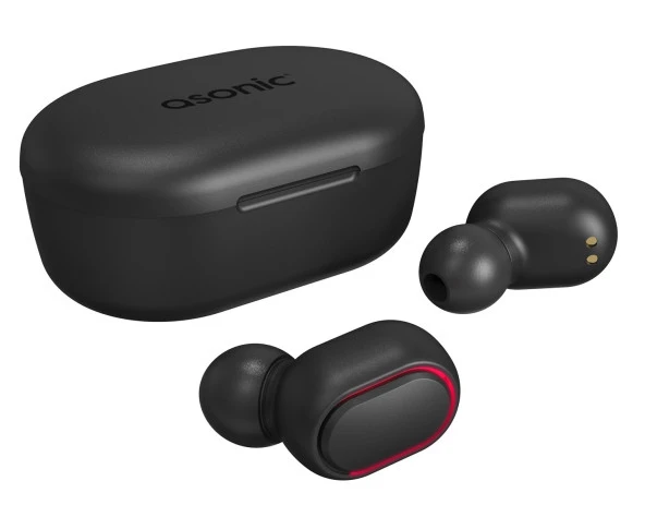 Asonic AS-TWS7S Siyah Mobil Telefon Uyumlu Bluetooth TWS AirPods Mikrofonlu Kulaklık - 3
