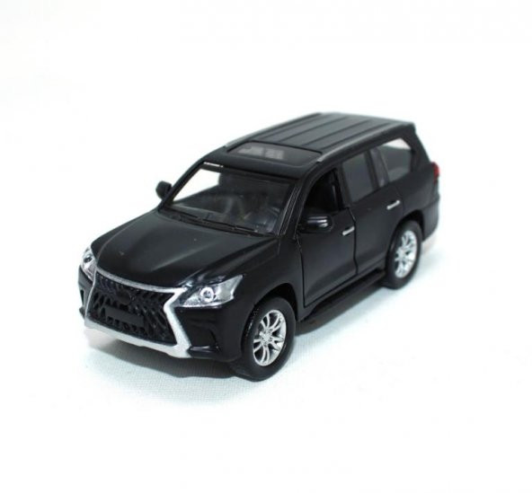 Sesli Işıklı Metal Çek Bırak Araba - Lexus LX Siyah - FY6208-12D-Siyah