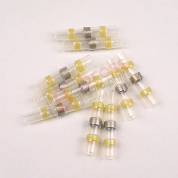 4,0 6,0 mm² Kablo İçin 10 Adet Isıtmalı Birleştirme Parçası - Resim 2