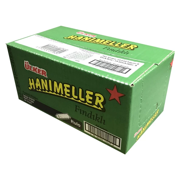 Ülker Hanımeller Rulo Fındıklı Bisküvi 82 gr 18 adet