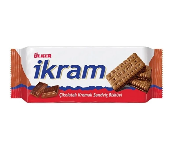 Ülker İkram Çikolatalı Sandviç Bisküvi 84 gr 24 adet - 2
