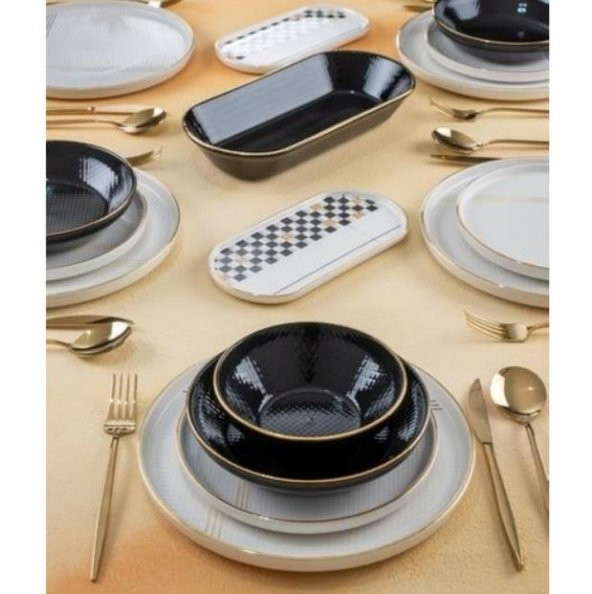 Acar Luca 27 Parça 6 Kişilik Yemek Takımı SR-22-0267 - 2