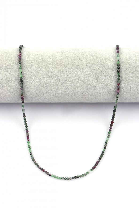 Anyolit Doğal Taş Dizi 2 mm Fasetli Kesim - Resim 2