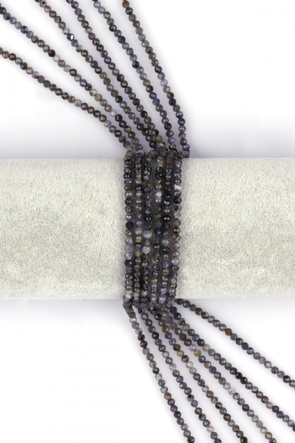 İyolit Doğal Taş Dizi 3 mm Fasetli Kesim ürün görseli