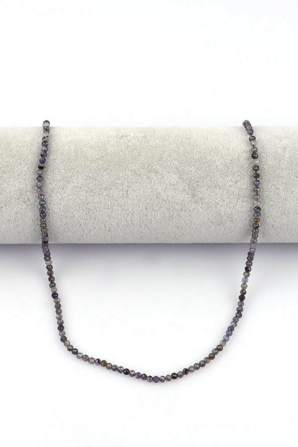 İyolit Doğal Taş Dizi 3 mm Fasetli Kesim - Resim 2