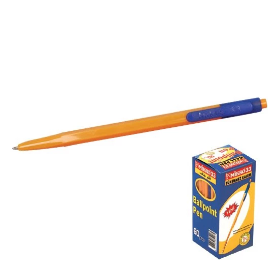 Mikro 33 Mavi Tükenmez Kalem 60 adet - 2