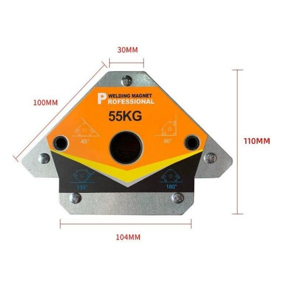 Valkyrie 55kg Açılı Güçlü Manyetik Kaynak Gönye Tutucu - 3