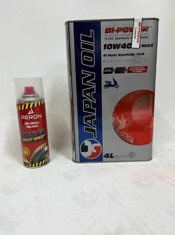 Bipower Japan Oil 10W40 Mineral Motosiklet Yağı 4 Lt.