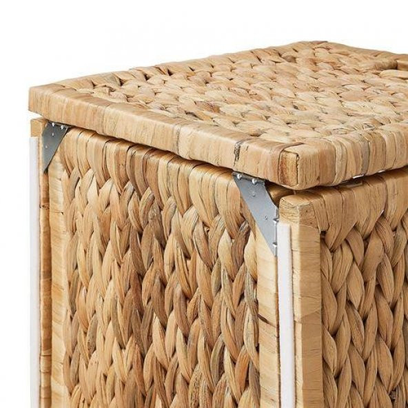 Doğal Sepet, Su Sümbülü MeridyenDukkan 32x34x32 cm Rattan Düzenleme Sepet-Kutu El Örgüsü - Resim 3