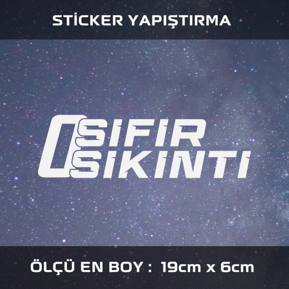 sıfır sıkıntı - sticker araba cam bagaj uyumlu et,ket kask motosiklet dolap cam uyumlu yapışkan