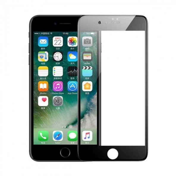 Apple iPhone 7-8 Plus 5D Anti Dust Temperli Cam Ekran Koruyucu