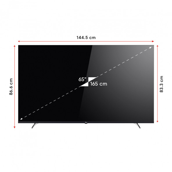 Next YE-65020GFSG5-4K 65" 165 Ekran UHD 4K Google Android TV - 3