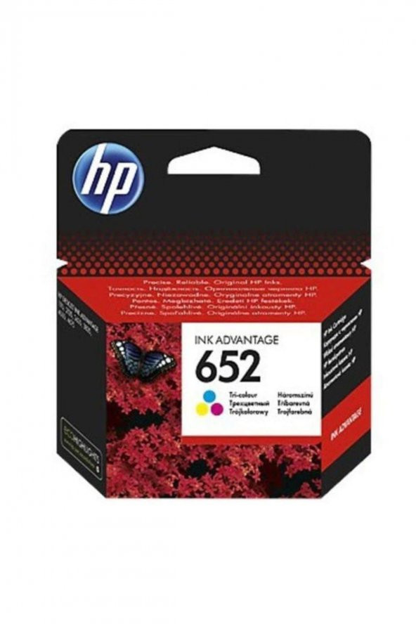 HP 652 Color Renkli Kartuş Deskjet 1115 / 3635 / 3835 / 4535 / 4675 Orjinal Renkli Kartuş