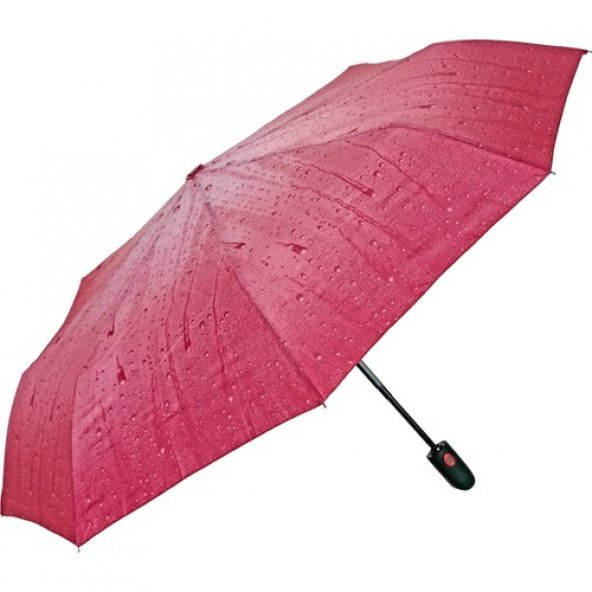 Damla Desenli Lüx Otomatik Bayan Şemsiyesi - Resim 2