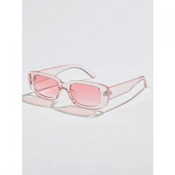 Chunky Frame Vintage Pembe Güneş Gözlüğü - 3