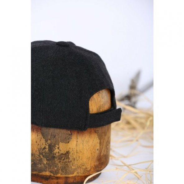 Füme Kışlık Kaşe Beyzbol Şapka Kep - 3