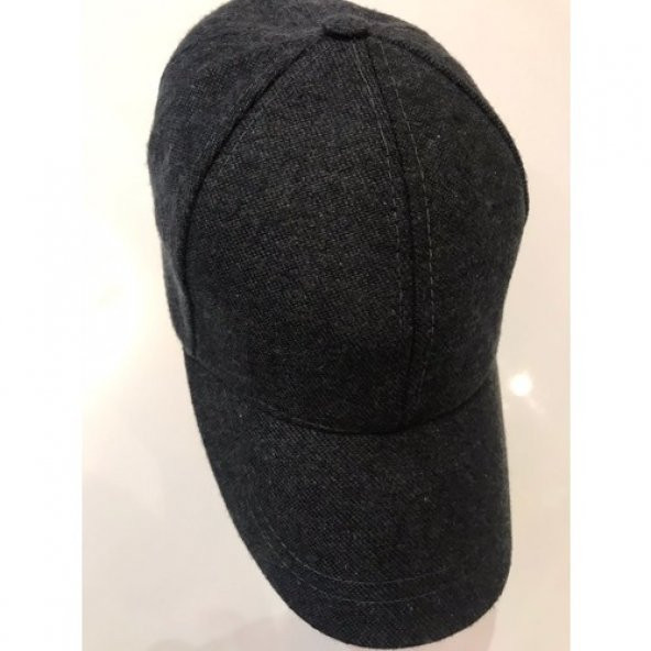 Füme Kışlık Kaşe Beyzbol Şapka Kep - 4
