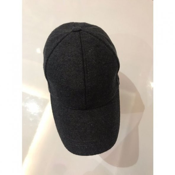 Füme Kışlık Kaşe Beyzbol Şapka Kep - 5