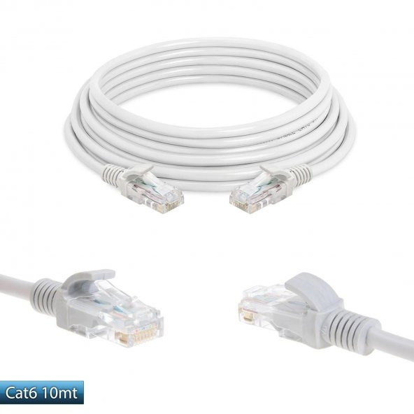 Cat6 Patch Network Ethernet Kablo 10mt - 1