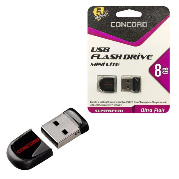 CONCORD C-UML8 Usb Flash Bellek Mini Lite 8GB