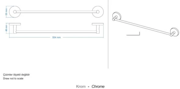 Duxxa Croma Natura Uzun Havluluk 50 cm - Resim 4