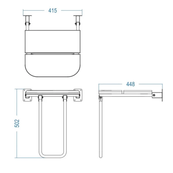 Duxxa Engelli Duş Oturağı Ahşap (P.33019) - Resim 4