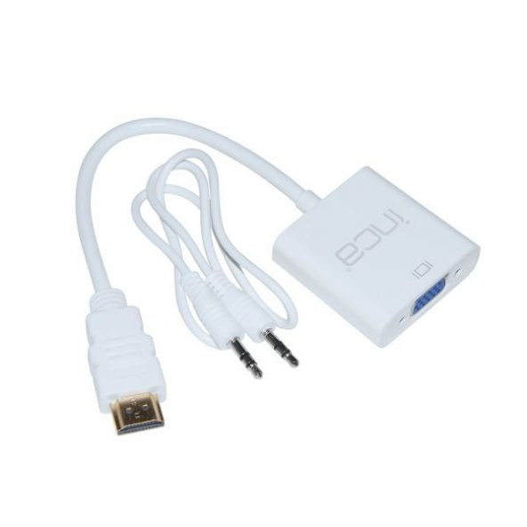 INCA IHTV-7TB HDMI =>VGA ÇEVİRİCİ+SES KAB.BEYAZ