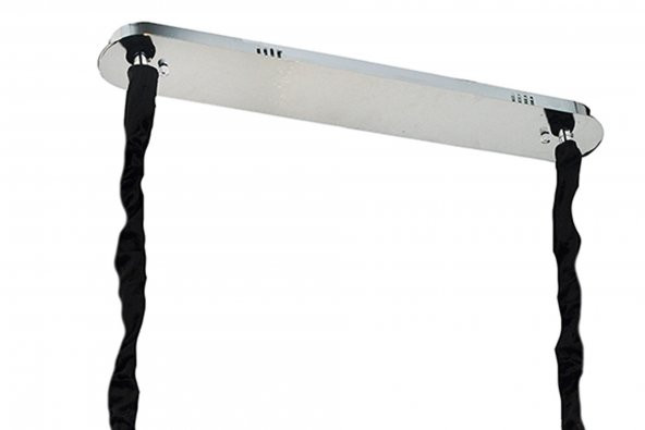 LampaLuce Regina Modern Salon Avizesi Yemek Masası Üzeri 10lu Krom 70x100cm - 6