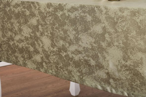 Finezza Kristal Jakar Süet Kumaş Haki Masa Örtüsü Dikdörtgen 140x200 cm - 1311 - 4