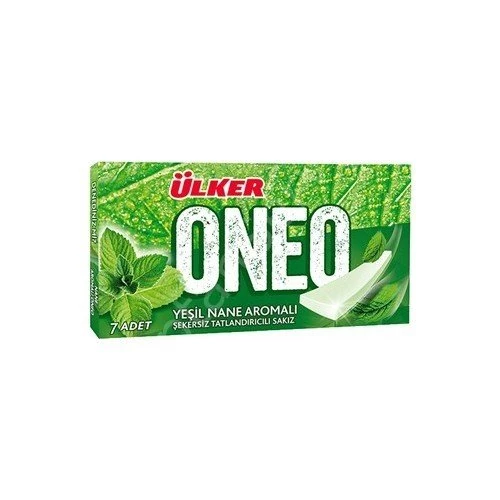 Ülker Oneo Cüzdan Yeşil Nane Aromalı Sakız 27 Adet - 2