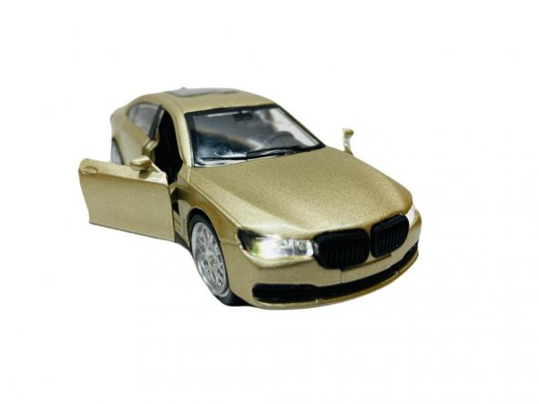 Çek Bırak Metal Araba BMW 7 Serisi - FY6028-12D-Bmw-Gold