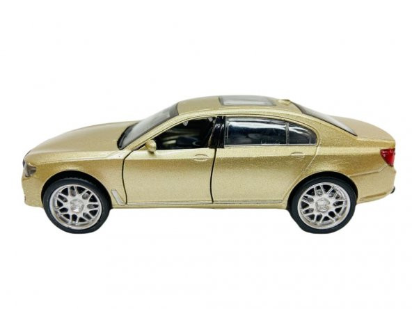 Çek Bırak Metal Araba BMW 7 Serisi - FY6028-12D-Bmw-Gold - 2