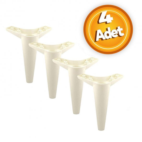 Mobilya Kanepe Sehpa Koltuk Ayağı Aytaşı Baza Ayak 20 cm (4 ADET) - 1