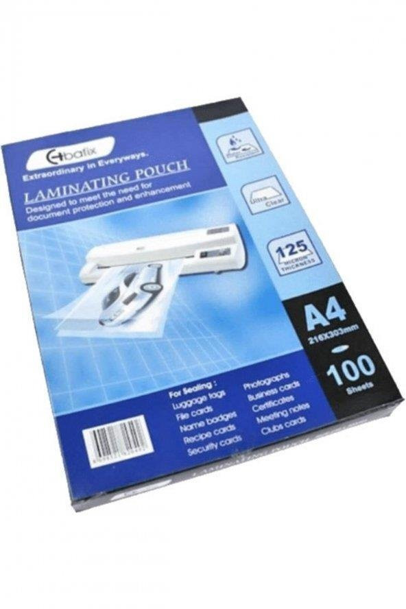 BAFIX LAMINASYON FILMI A4 100mıc 100LU