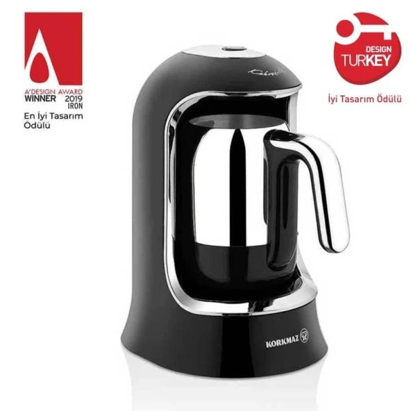 KORKMAZ A860-07 KAHVEKOLİK  KAHVE MAKİNESİ SİYAH K - 3