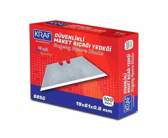 KRAF MAKET BIÇAĞI YEDEĞİ İŞ GÜVENLİĞİ 10 LU 685G - 2