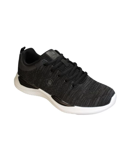 Lumberjack Kadın Siyah Gri Pembe Sneaker Memory Taban Yürüyüş Spor Ayakkabısı - Resim 4